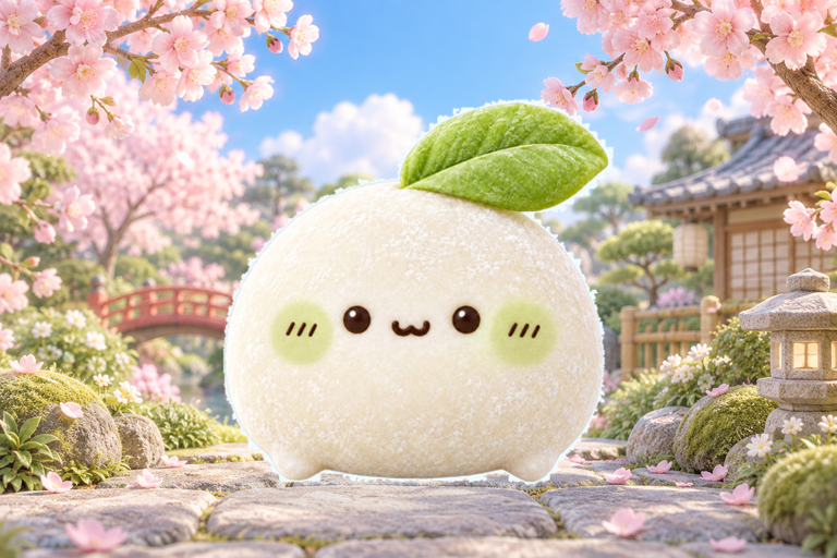 いつものもち・桜の庭